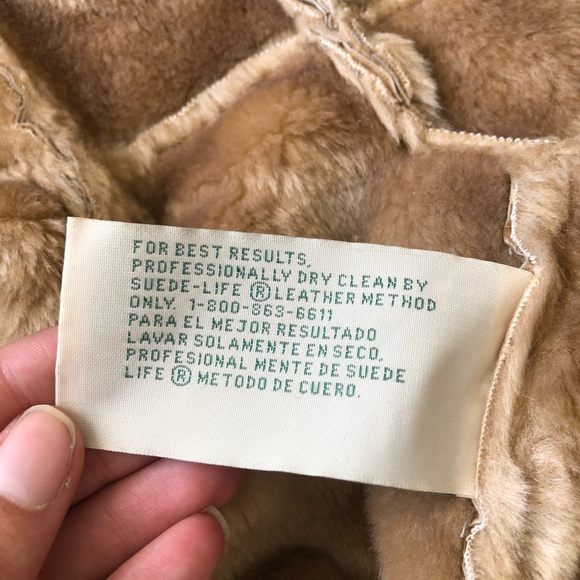 {St. John’s Bay} leather fur collar coat - Picture 11 of 12